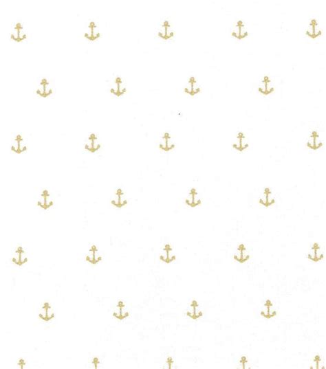 gold metallic anchors white fabric|Gold Metallic White Fabric .